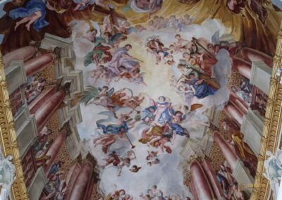 Deckengemälde in der Evangelischen Stadtkirche in Ellwangen