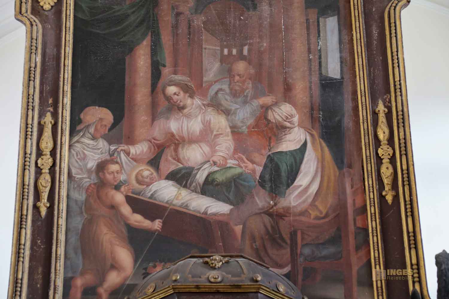 Altarbild Hauptaltar Schlosskapelle St. Wendelin im Schloss ob Ellwangen 0815 Altarbild Hauptaltar Schlosskapelle St. Wendelin im Schloss ob Ellwangen 0815