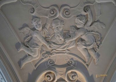 Die Schlosskapelle St. Wendelin im Schloss ob Ellwangen 16 Stuckdecke Schlosskapelle St. Wendelin im Schloss ob Ellwangen