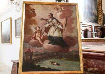 Die Schlosskapelle St. Wendelin im Schloss ob Ellwangen 26 Der hl. Nepomuk im Schloss ob Ellwangen