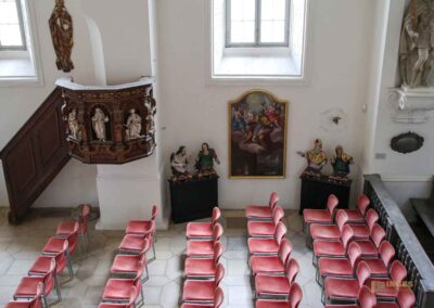 Die Schlosskapelle St. Wendelin im Schloss ob Ellwangen 20 Blick von der Fürstenloge Schlosskapelle St. Wendelin im Schloss ob Ellwangen