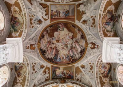 Deckengemälde in der Evangelischen Stadtkirche in Ellwangen