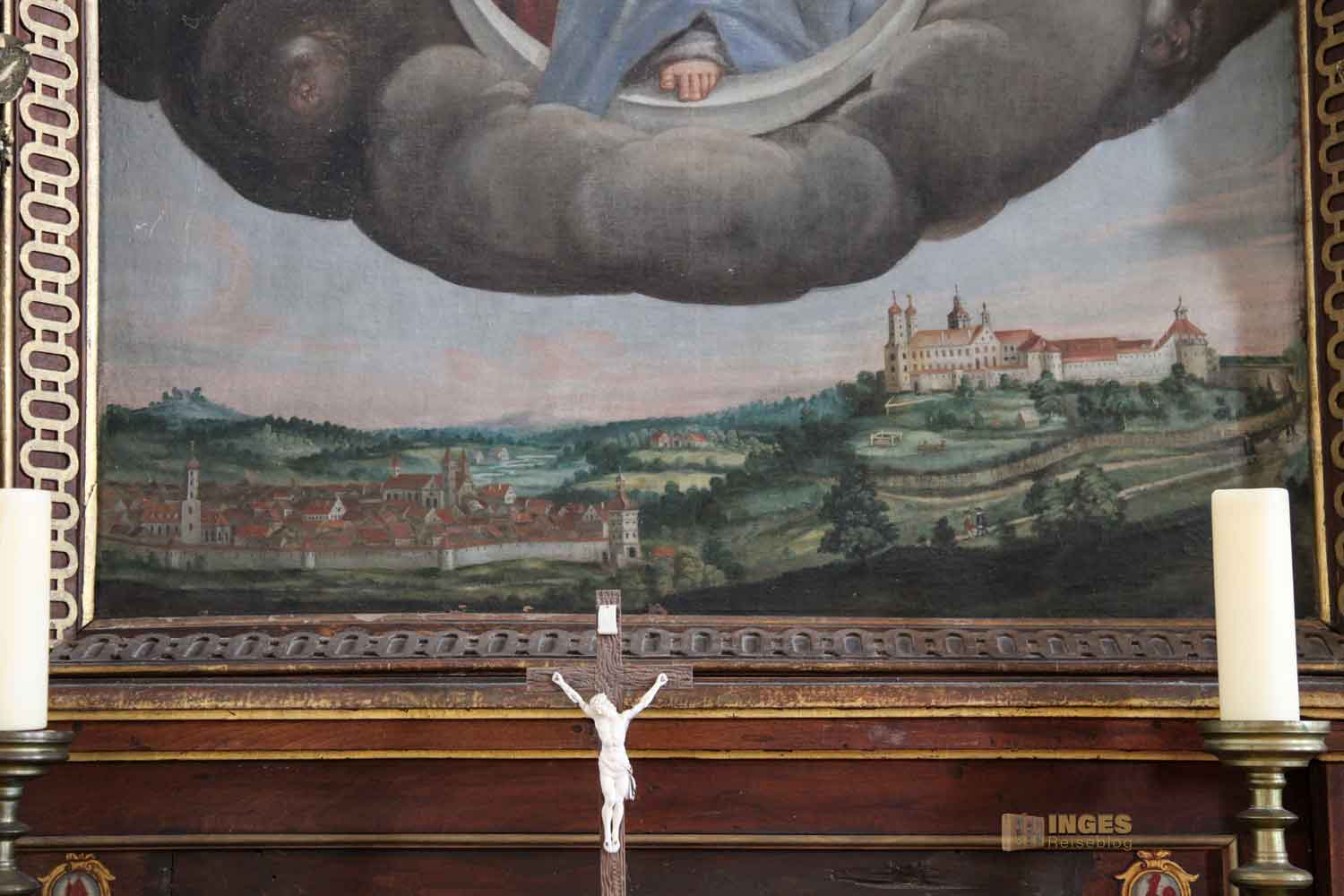 linker Seitenaltar Schlosskapelle St. Wendelin im Schloss ob Ellwangen da-4549 linker Seitenaltar Schlosskapelle St. Wendelin im Schloss ob Ellwangen da-4549