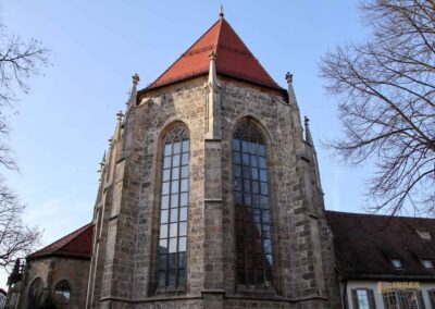 In der Stiftskirche St. Amandus in Bad Urach 2 Außenansicht Stiftskirche St. Amandus Bad Urach 0531