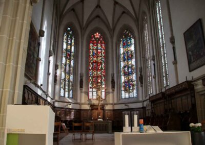 Die Oberhofenkirche in Göppingen 27 Chorfenster Oberhofenkirche Göppingen 0193