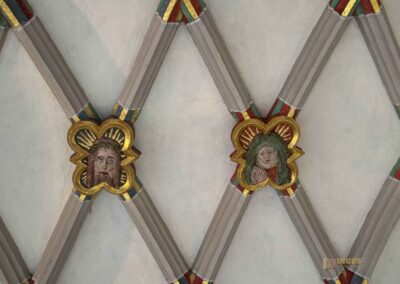 Die Oberhofenkirche in Göppingen 23 Decke südlicher Eingang Oberhofenkirche Göppingen 0130