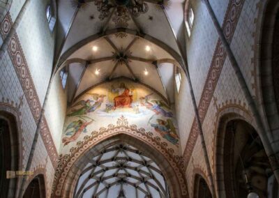 In der Stiftskirche St. Amandus in Bad Urach 40 Deckenmalerei St. Amandus Kirche Bad Urach 0628