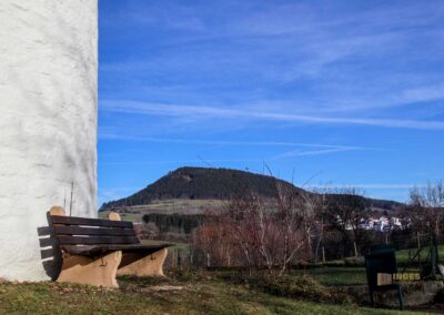 Blick von der Marienkapelle Wißgoldingen auf den Stuifen