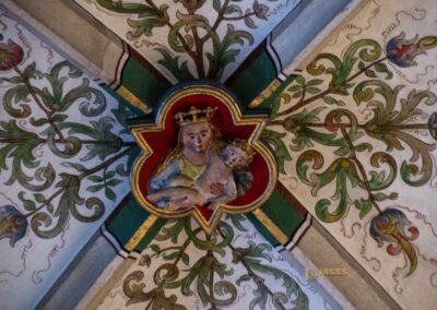 In der Stiftskirche St. Amandus in Bad Urach 45 Schlussstein St. Amanduskirche Bad Urach 0704