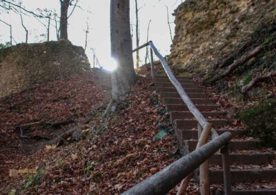 Weg zur Ruine Rosenstein 1075