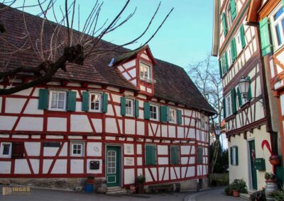 Kommt mit in die Daimlerstadt Schorndorf 47 Haus auf der Mauer Schorndorf 0031
