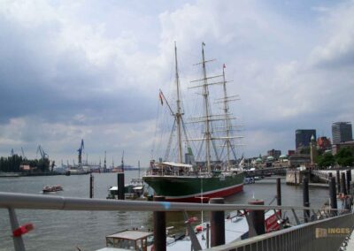 Museumsschiff Rickmer Rickmers St. Pauli Landungsbrücken 6019