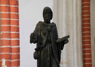 verbrannter Jacobus in der Taufkapelle St. Jacobi Hamburg 7150