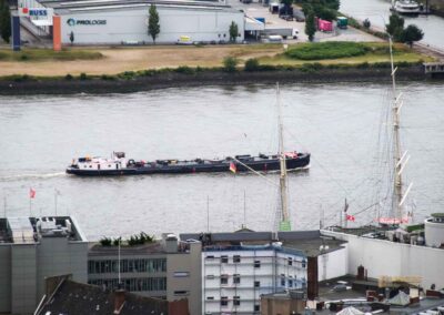 Blick vom Michel auf die Elbe Hamburg 8637