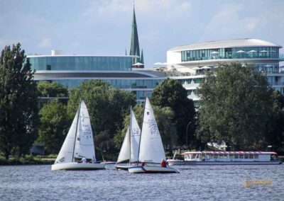 Boote auf der Außenalster Hamburg 0456