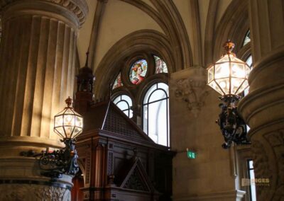 Das Hamburger Rathaus - innen 17 Glasfenster Dielenhalle Hamburger Rathaus 6198