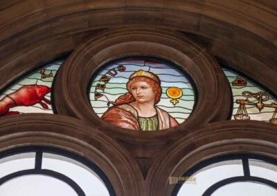 Das Hamburger Rathaus - innen 18 Glasfenster Dielenhalle Hamburger Rathaus 6208