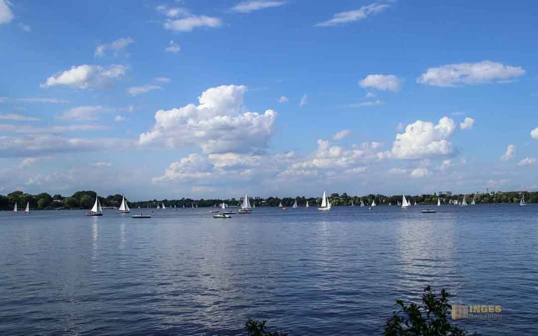 An der Außenalster in Hamburg