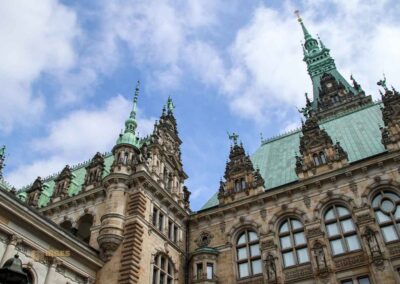 Das Hamburger Rathaus - außen 51 Hoffassade Hamburger Rathaus 6510