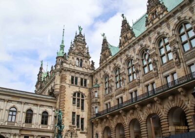 Das Hamburger Rathaus - außen 53 Hoffassade Hamburger Rathaus 6594