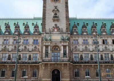 Das Hamburger Rathaus - außen 17 Rathausturm Hamburger Rathaus 6653