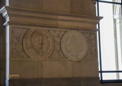 Das Hamburger Rathaus - innen 13 Säulenmedaillons Dielenhalle Hamburger Rathaus 6203