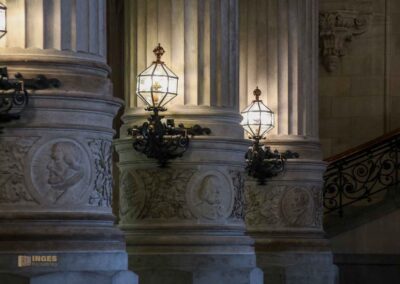 Das Hamburger Rathaus - innen 10 Säulenmedaillons Dielenhalle Hamburger Rathaus 6227