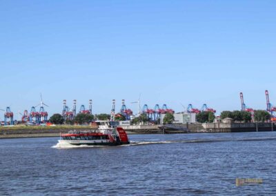 Schiffe auf der Elbe bei Hamburg 8998