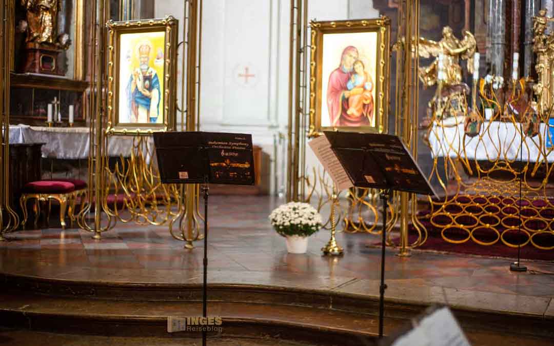 Prag-Konzert-St.-Clemens Kirche Maria vom Siege (Kostel Panny Marie Vítězné) auf der Prager Kleinseite