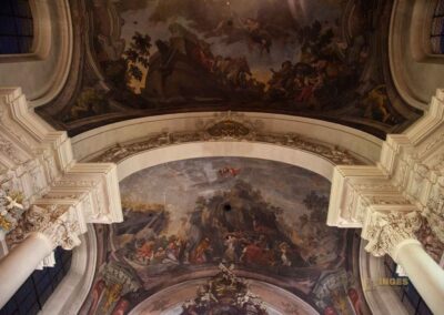 Im Konzert in der Clementinum-Kathedrale St. Clemens 25 deckenfresken kathedrale st.clemens prag altstadt 0219
