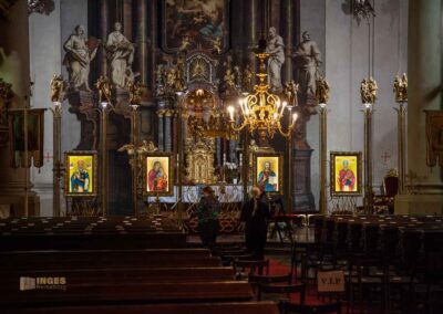 Im Konzert in der Clementinum-Kathedrale St. Clemens 11 kathedrale innen st.clemens prag 0215