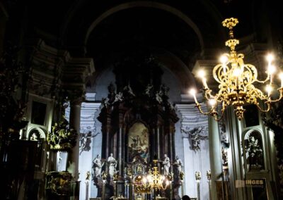 Im Konzert in der Clementinum-Kathedrale St. Clemens 12 kathedrale innenst.clemens prag 0321