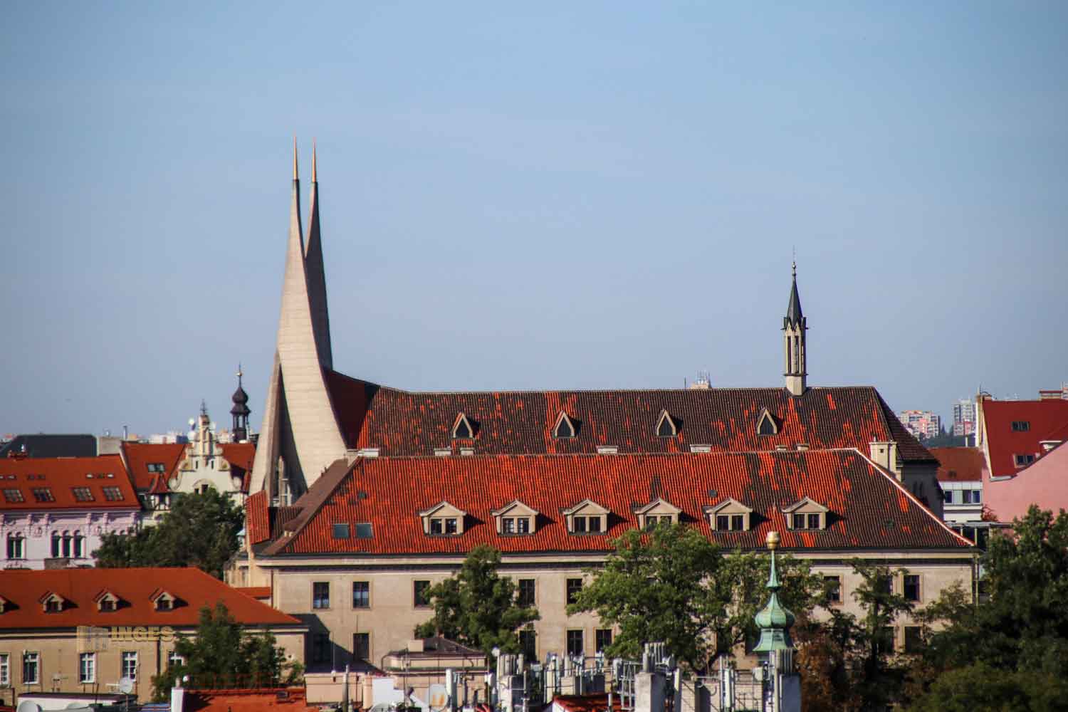 blick vom vysehrad auf emmaus kloster prager neustadt 7858 blick vom vysehrad auf emmaus kloster prager neustadt 7858
