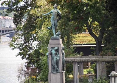 Die Halbinsel Kampa in Prag 3 schleuse smichov prag 6485