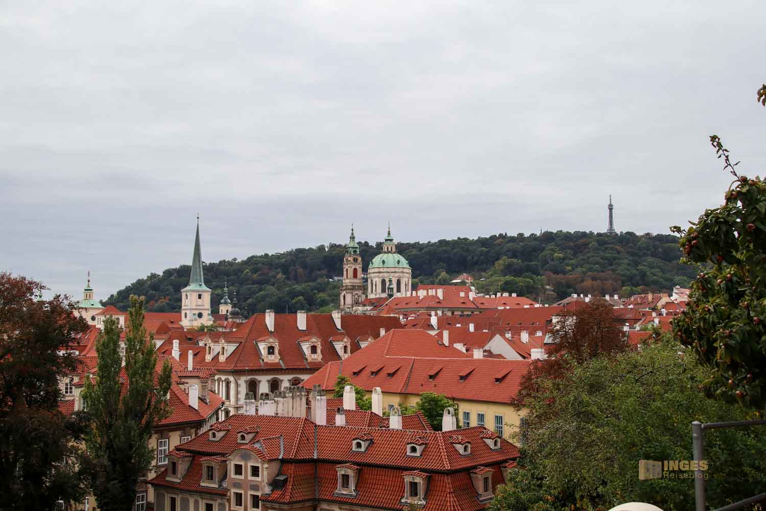 blick vom fuerstenberg garten zum berg petrin in prag 1887 blick vom fuerstenberg garten zum berg petrin in prag 1887