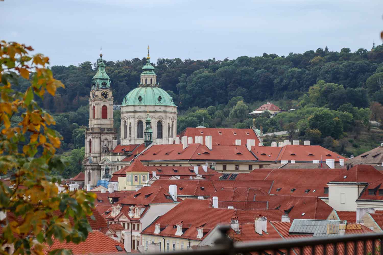 blick vom fuerstenberg garten zur st.nikolaus-kirch auf der prager kleinseite 1940 blick vom fuerstenberg garten zur st.nikolaus-kirch auf der prager kleinseite 1940