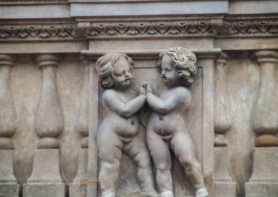 Das Heilige Haus (Santa Casa) im Prager Loreto (Pražská Loreta) 20 engel am hl. haus im prager loreto 1069