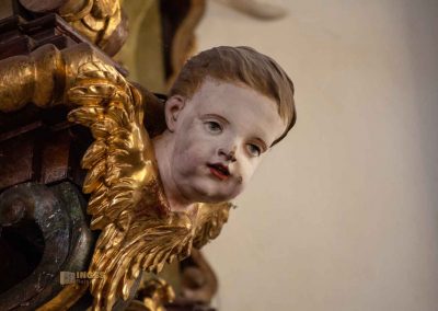 In der Christ-Geburt-Kirche im Prager Loreto (Pražská Loreta) 16 kanzel christi-geburt-kirche prager loreto 0616