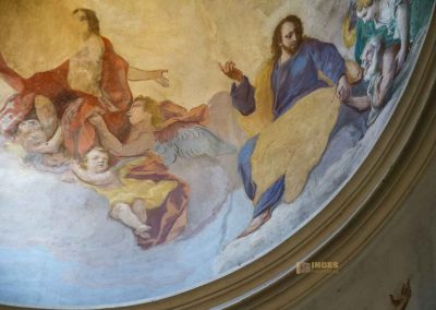 Die Kreuzgang-Kapellen im Prager Loreto (Pražská Loreta) 34 kapelle vom hl. kreuz deckenfresko prager loreto 0970