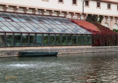 teich im wallensteingarten in Prag 1333