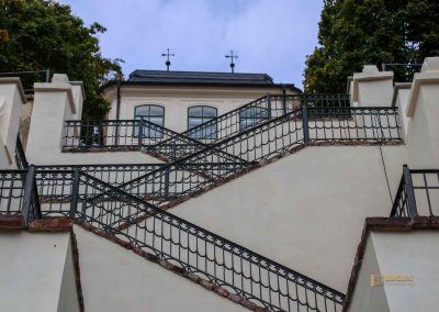 Im großen Fürstenberg-Garten (Velká Fürstenberská zahrada) in Prag 7 terassen grosser fuerstenberg garten prag 1862