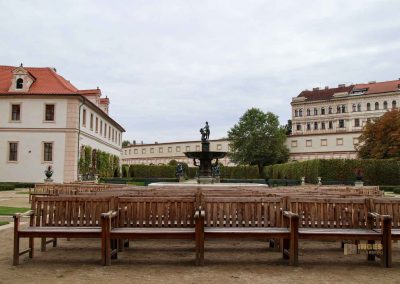 waldstein-garten in prag 1622