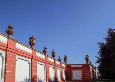 terrakotta-vasen in den gaerten von schloss troja in prag 5737