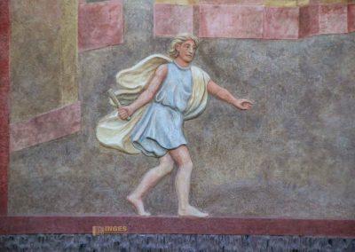 wand beim sommertheater im garten von schloss troja prag 5896