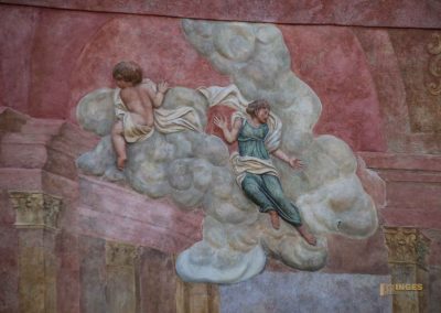 wand beim sommertheater im garten von schloss troja prag 5897