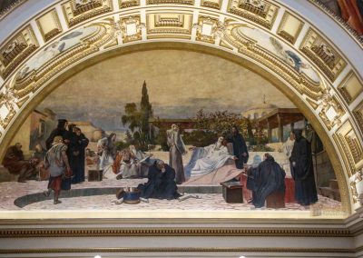 Im Nationalmuseum (Národní muzeum) in Prag 71 Der hl. Methodius beendet seine Bibelübersetzung Nationalmuseum Prag 1161