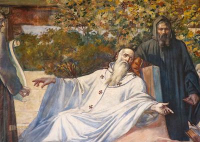 Im Nationalmuseum (Národní muzeum) in Prag 73 Der hl. Methodius beendet seine Bibelübersetzung Nationalmuseum Prag 1163