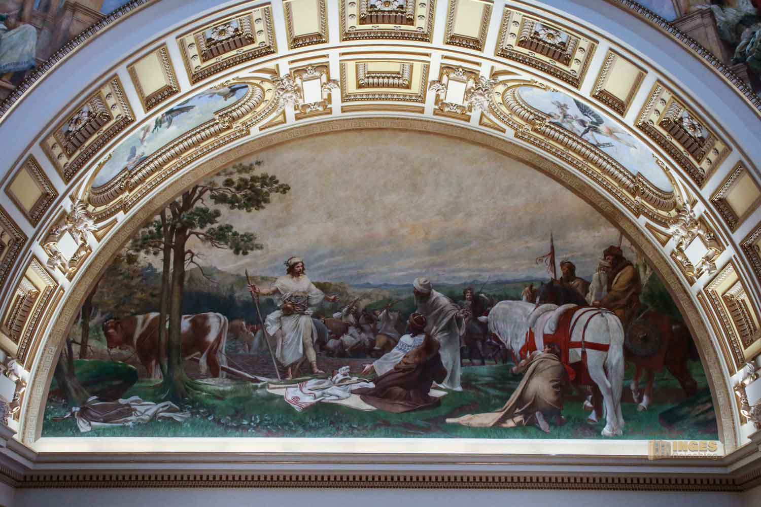 Libuše beruft Přemysl zum Stammesfürsten Nationalmuseum Prag 1081 Libuše beruft Přemysl zum Stammesfürsten Nationalmuseum Prag 1081