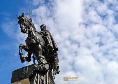 Das Wenzelsdenkmal (Pomník svatého Václava) in Prag 6 hl. wenzel am wenzelsdenkmal in prag 0128