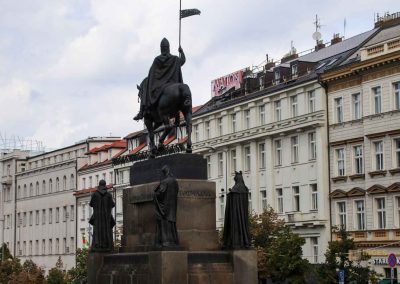 Das Wenzelsdenkmal (Pomník svatého Václava) in Prag 4 wenzelsdenkmal in prag 5393